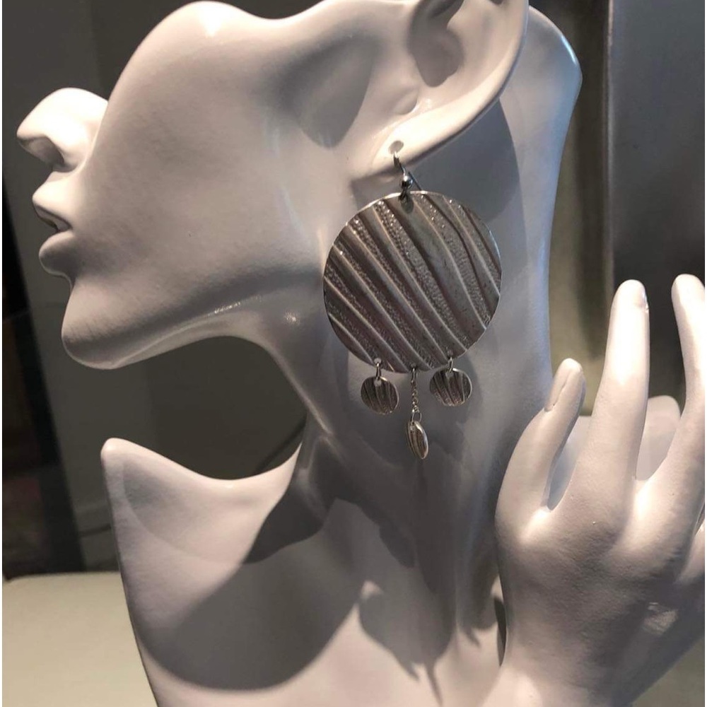 Silver plated earrings